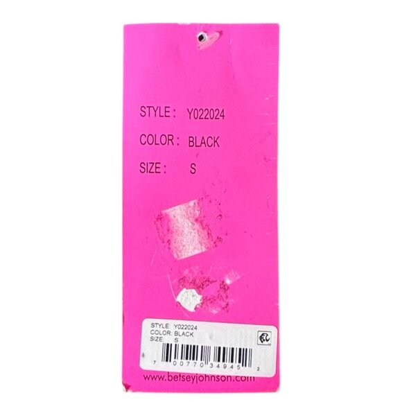 Betsey Johnson Corset Trench Coat Faux Fur Collar Wool Blend Black Size S NWT - Picture 5 of 10